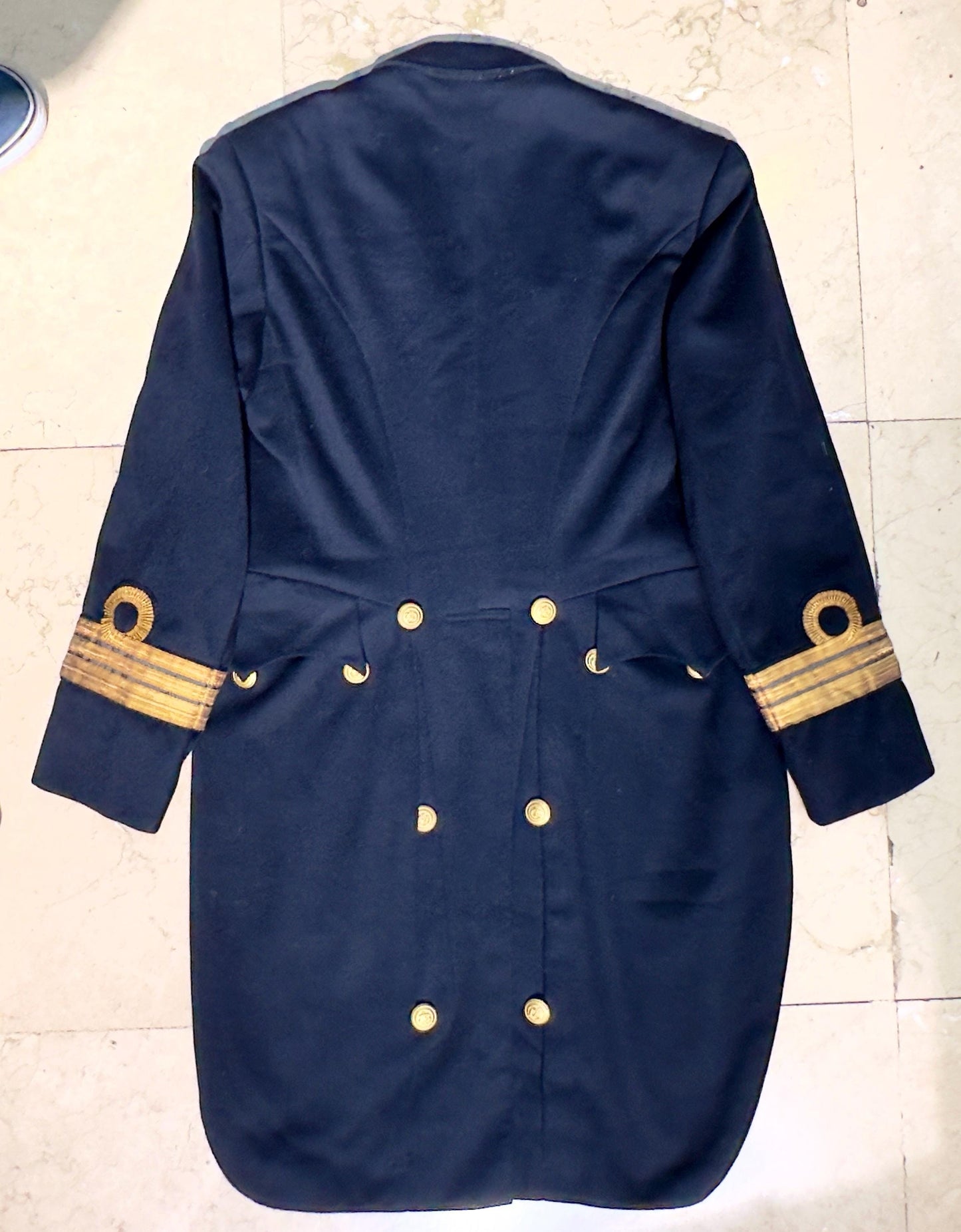 Italian Royal Navy 1930 circa frock winter Gala coat uniform, in perfect condition.