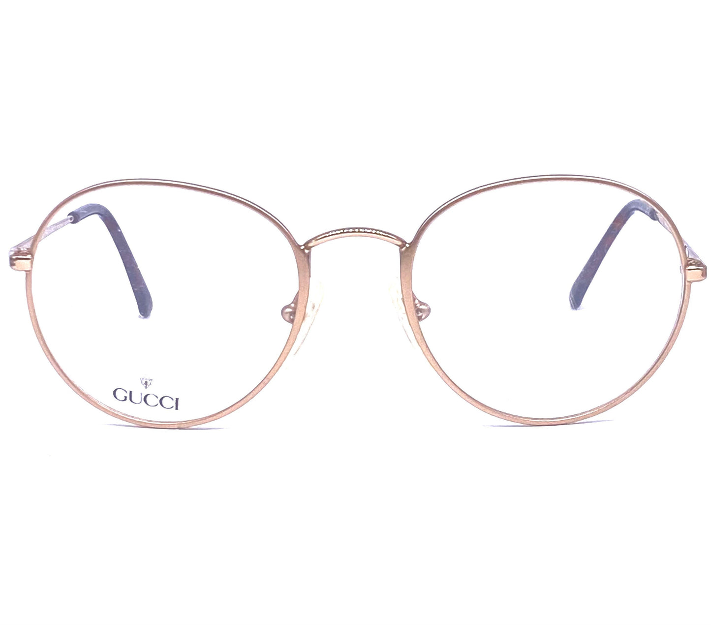 Gucci GG 2245 round golden metal frames coming in full gold or tortoise/gold colors, NOS 90s