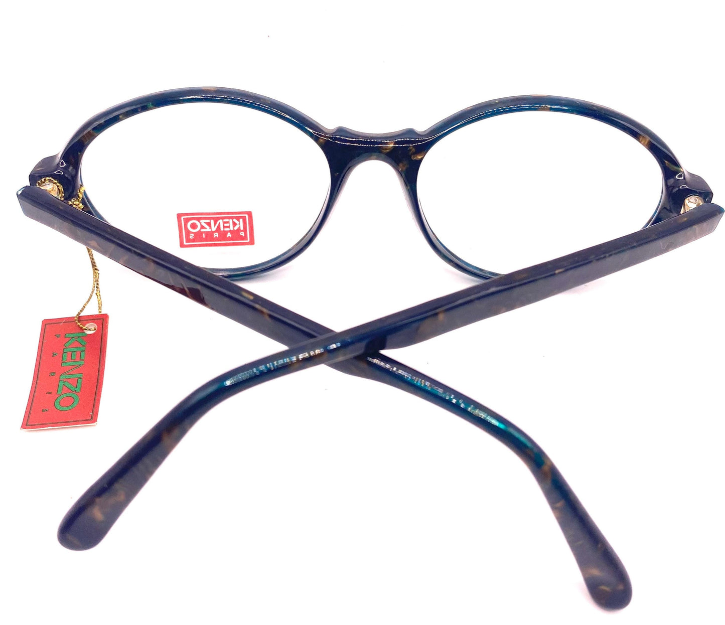 Kenzo Chloe retro oval cello frames in 2 beautiful colours, NOS 80s France