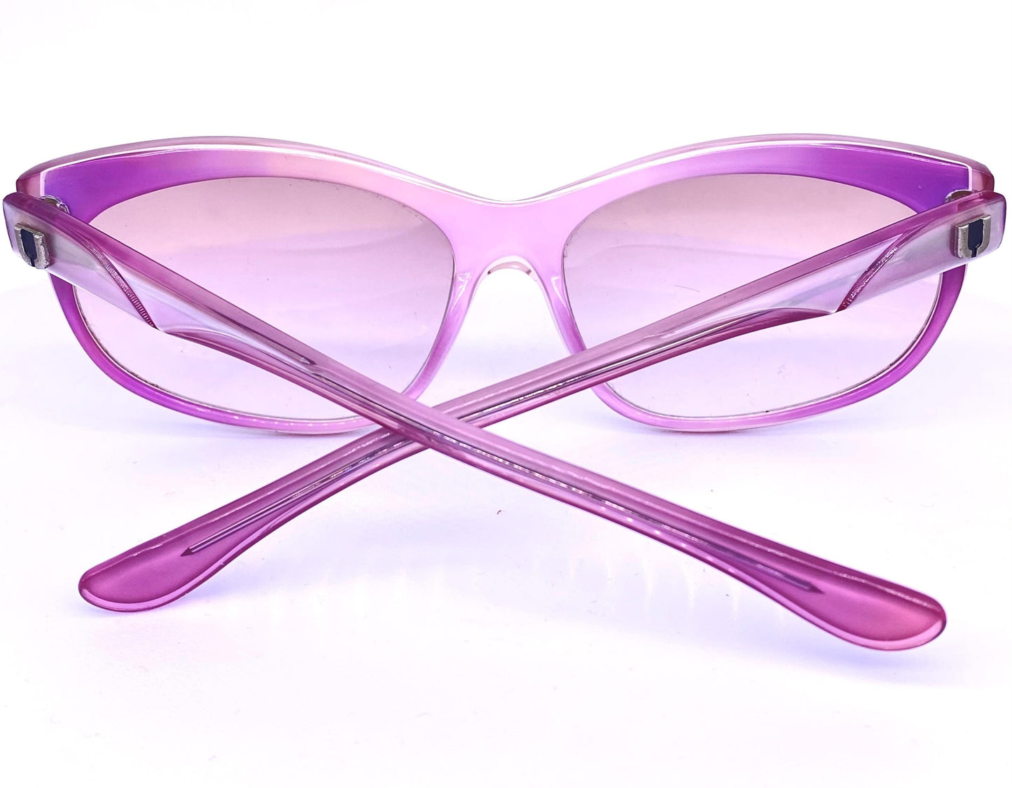 Ungaro Paris gorgeous rose/ pearl cateye sunglasses made in France, 1980s NOS