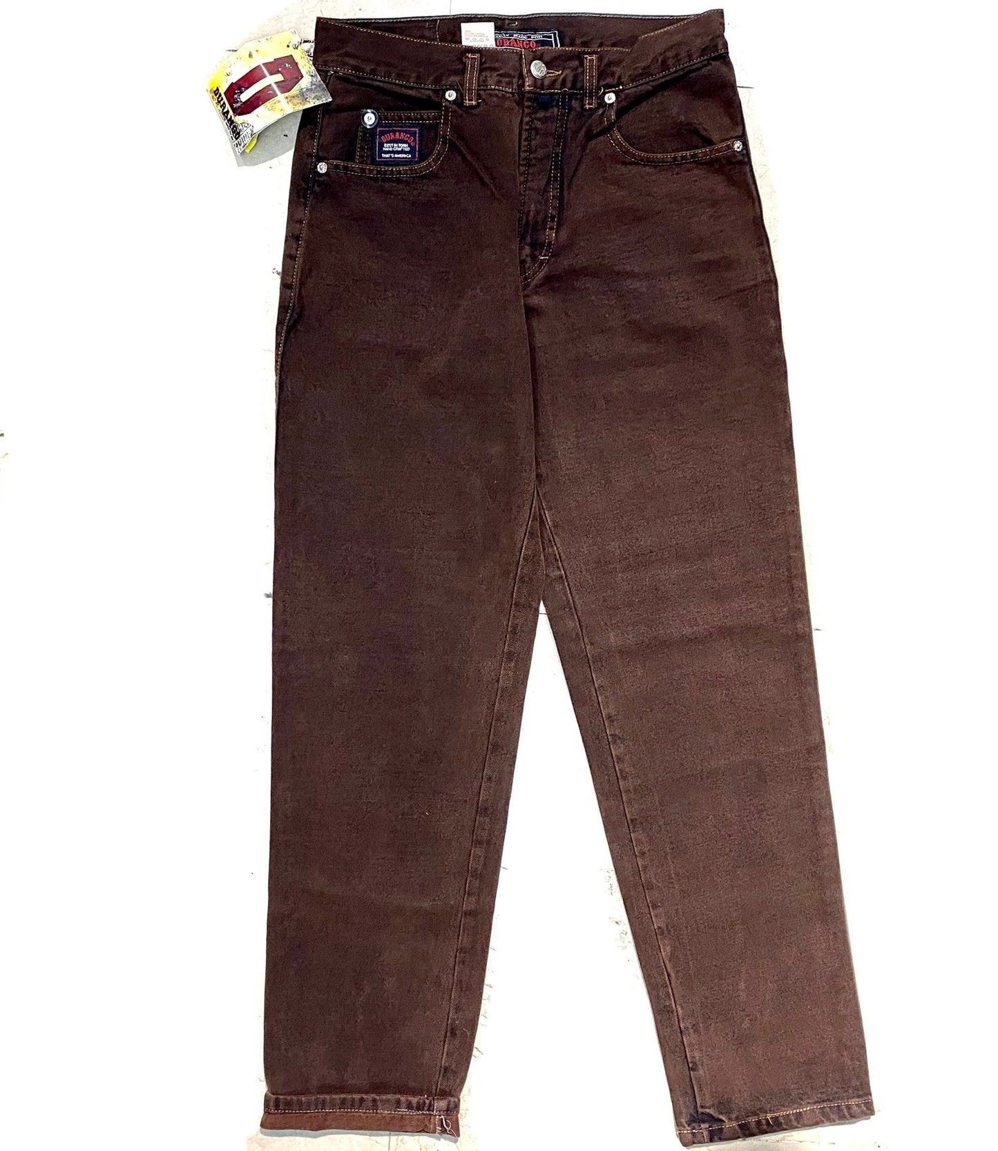 Durango brown straight leg jeans with a beautiful wash sz 32