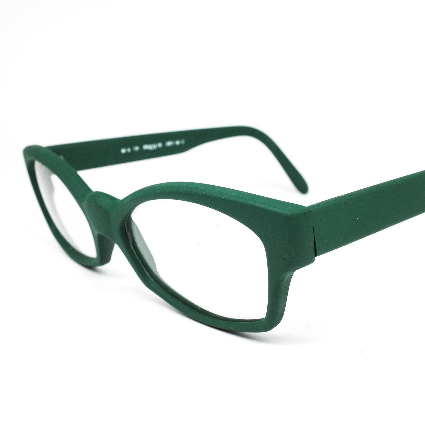 Michel Klein for Lempereur MK19 matt green cateye eyeglasses frames, NOS 1980s  Made in France