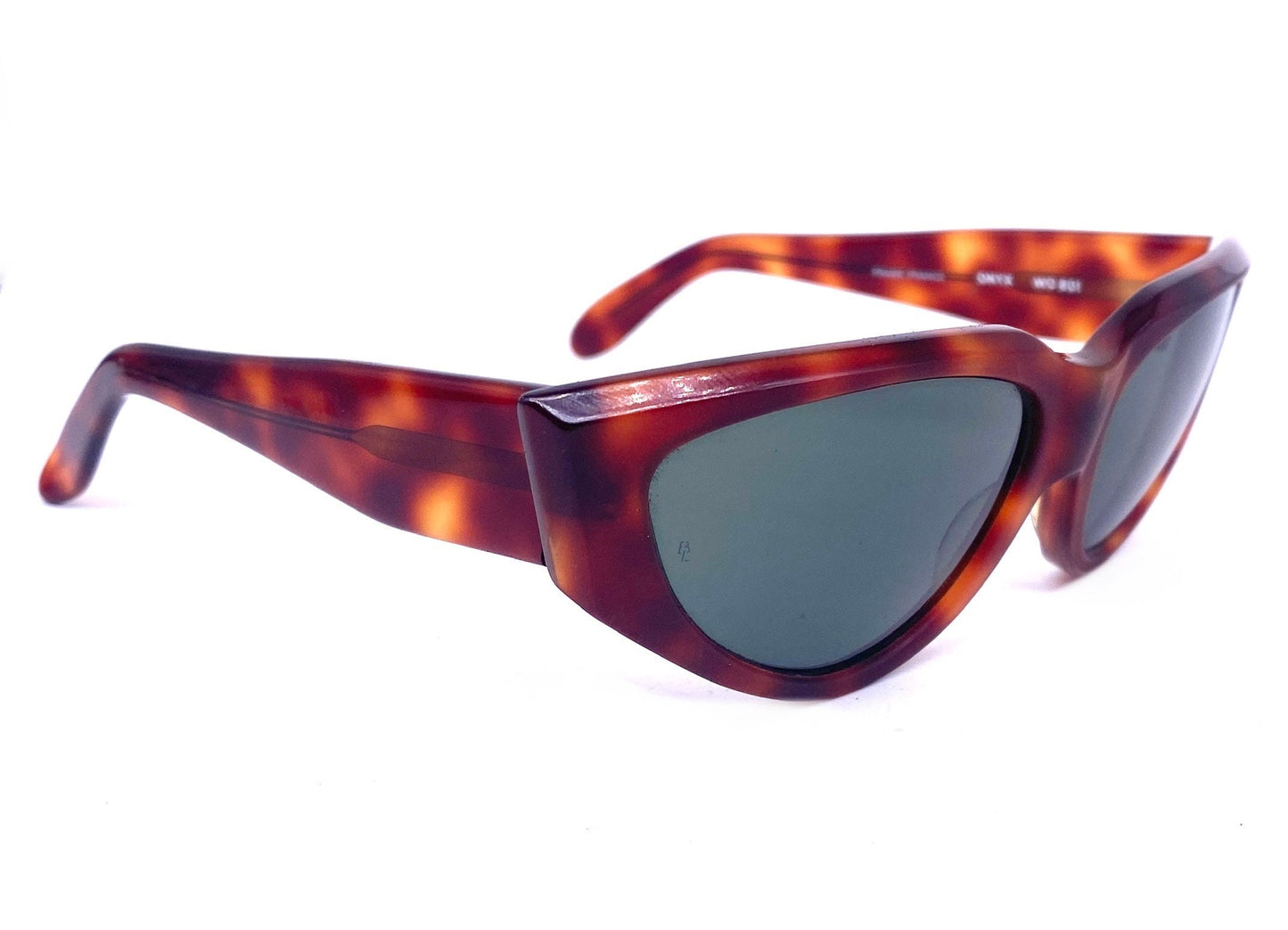 Rayban B&L Onyx tortoise thick cateye sunglasses Made in France, 80s NOS