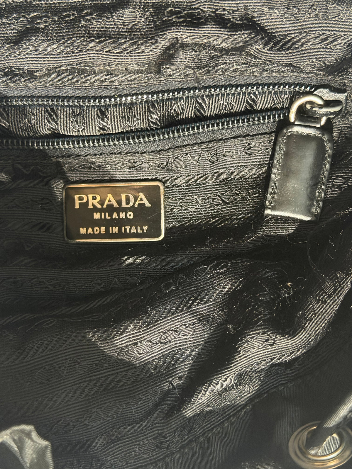Prada 1978 small black nylon-leather backpack, iconic and perfect