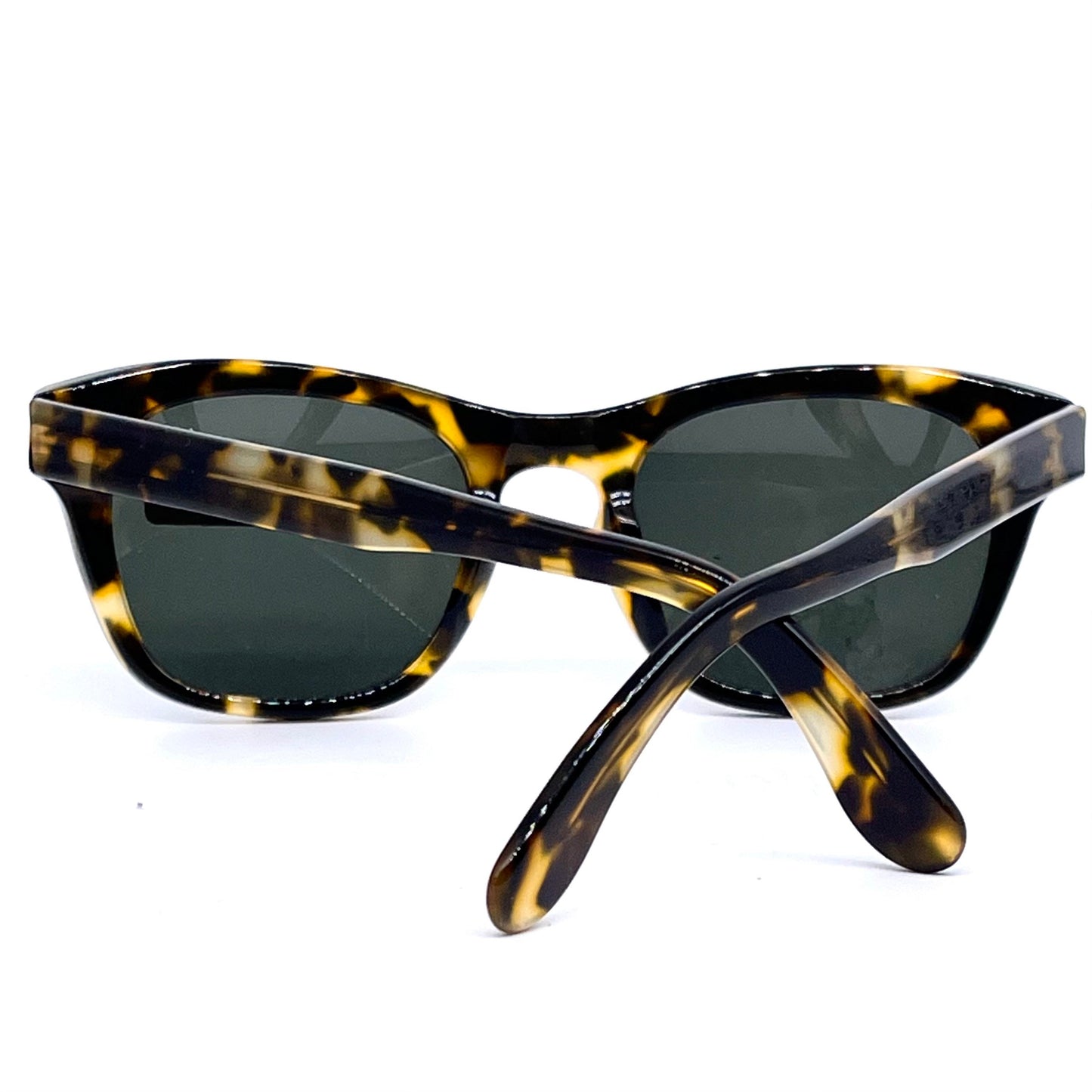 Byblos b-146s square tortoise cello sunglasses hand made in Italy NOS 80s