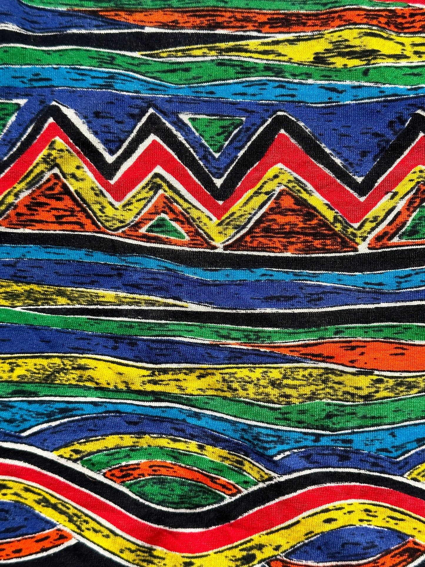 Missoni Mare iconic colorful abstract print cross straps tanktop, sz 42 M