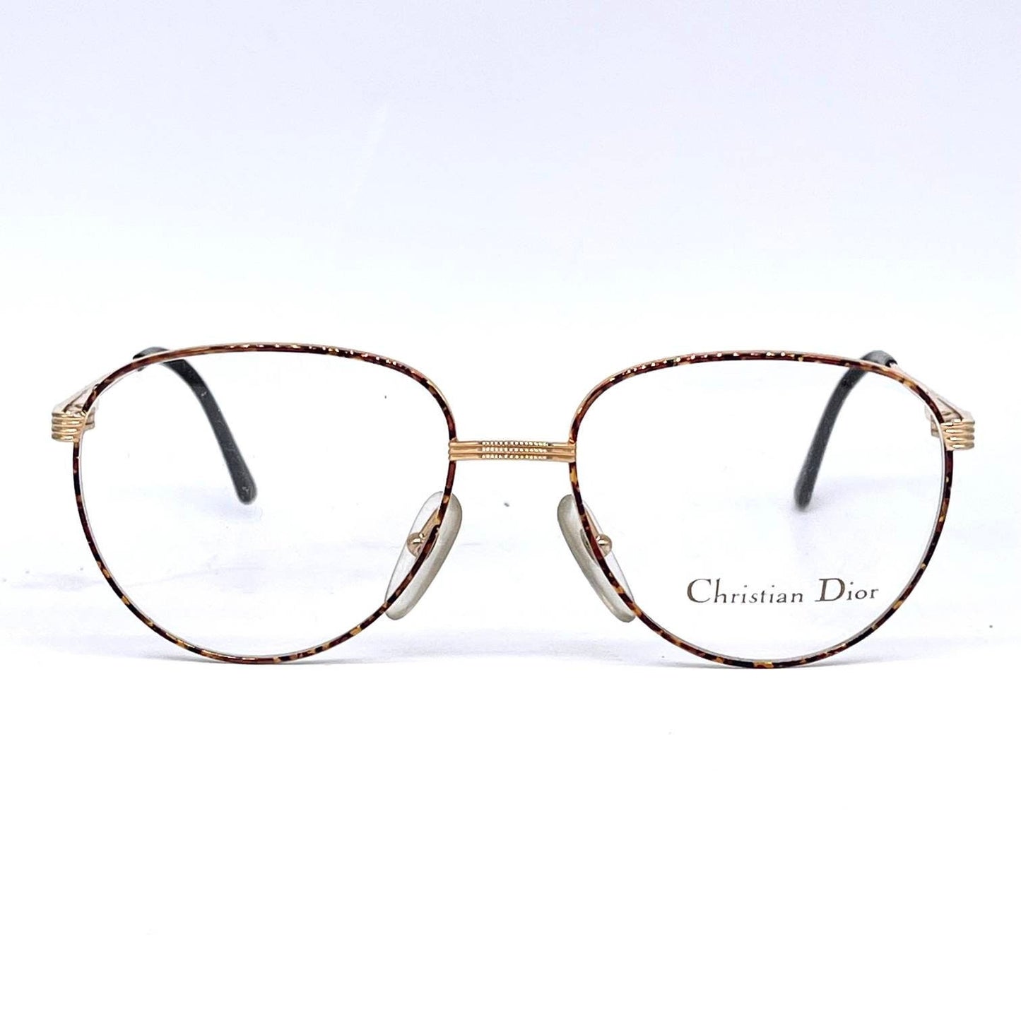 Christian Dior 2754 vintage round golden metal glasses new from stock