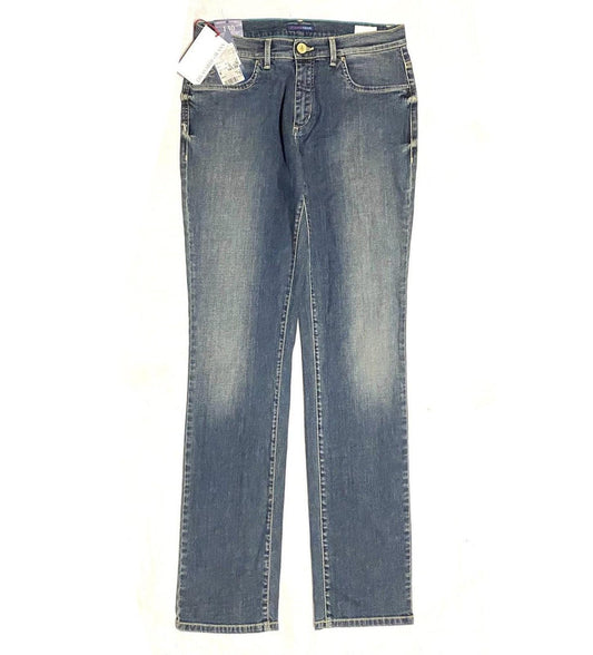 Trussardi jeans straight indigo blue denim trousers, BNWT