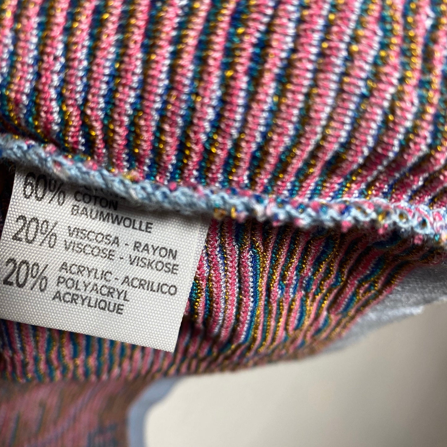Cardigan da donna più cool lavorato a maglia in cotone jacquard con motivi floreali, anni '80 menta.