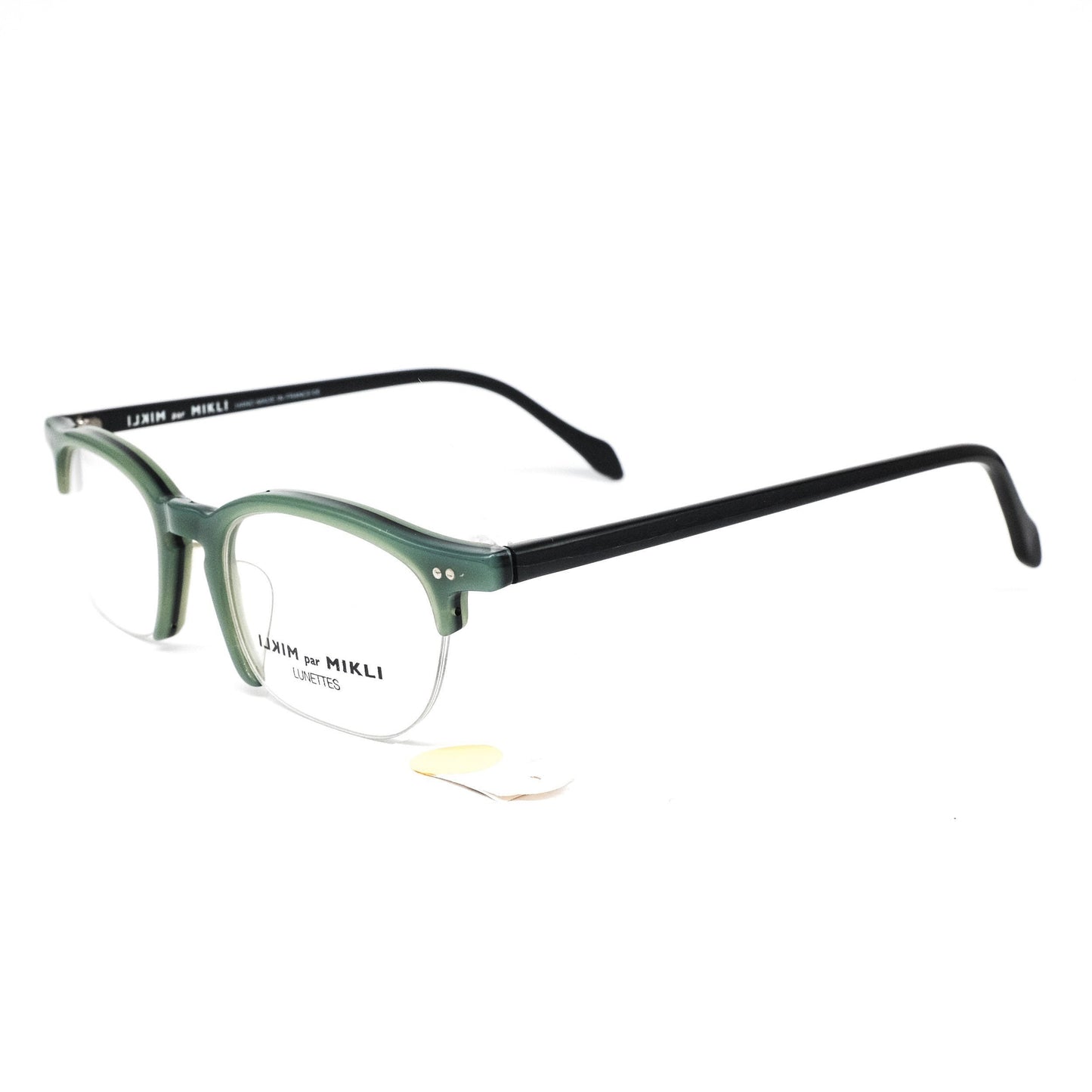 Alain Mikli 6082 squared half rim acetate frames in 3 colorways, NOS 90s France