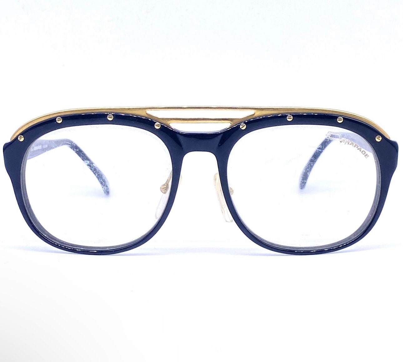 Dérapage luxury aviator glasses hand made in Italy, 2 colorways, NOS 80s