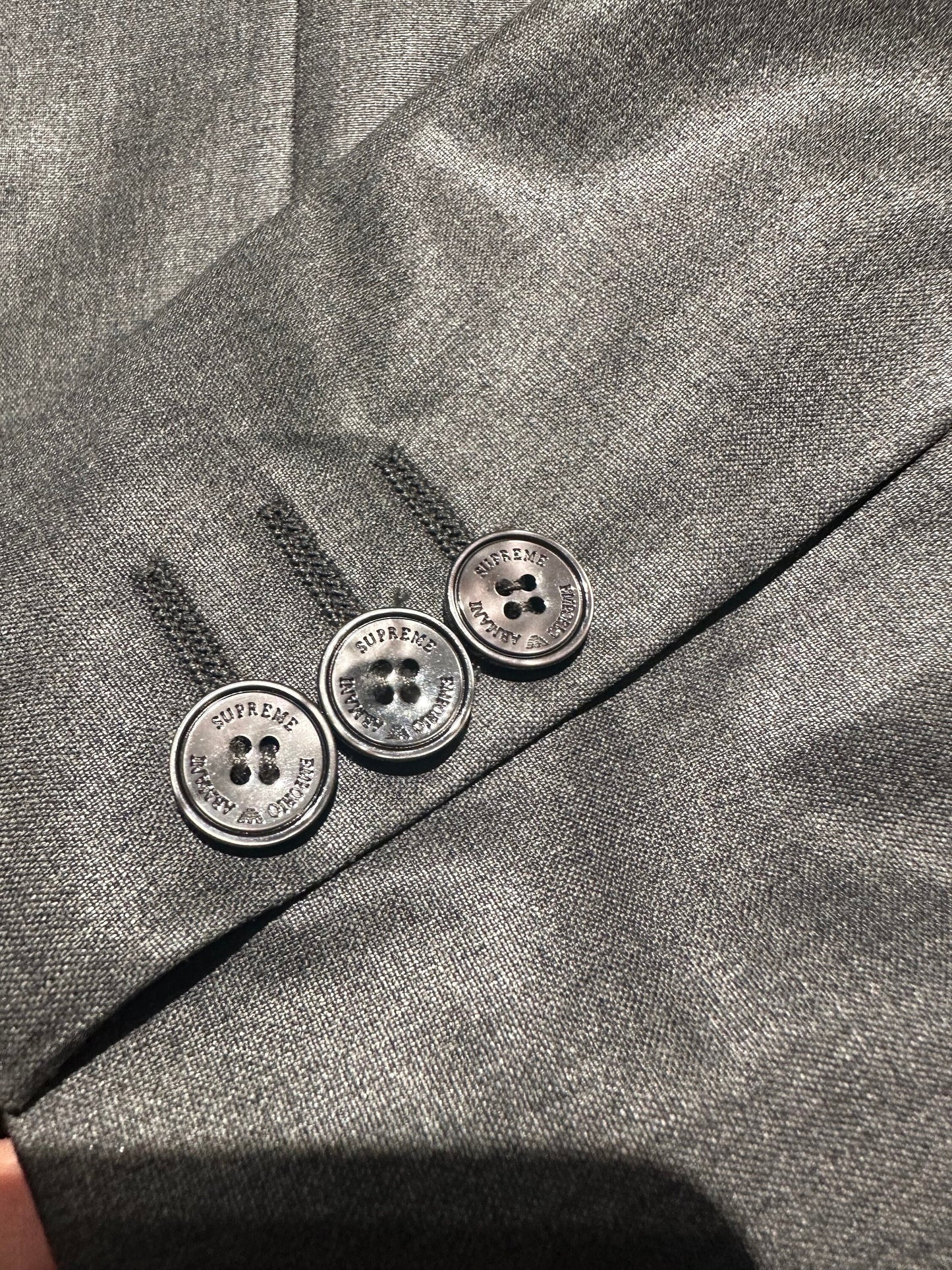 Emporio Armani Supreme grey pure new wool blazer w cotton lining, sz 50 in Mint condition