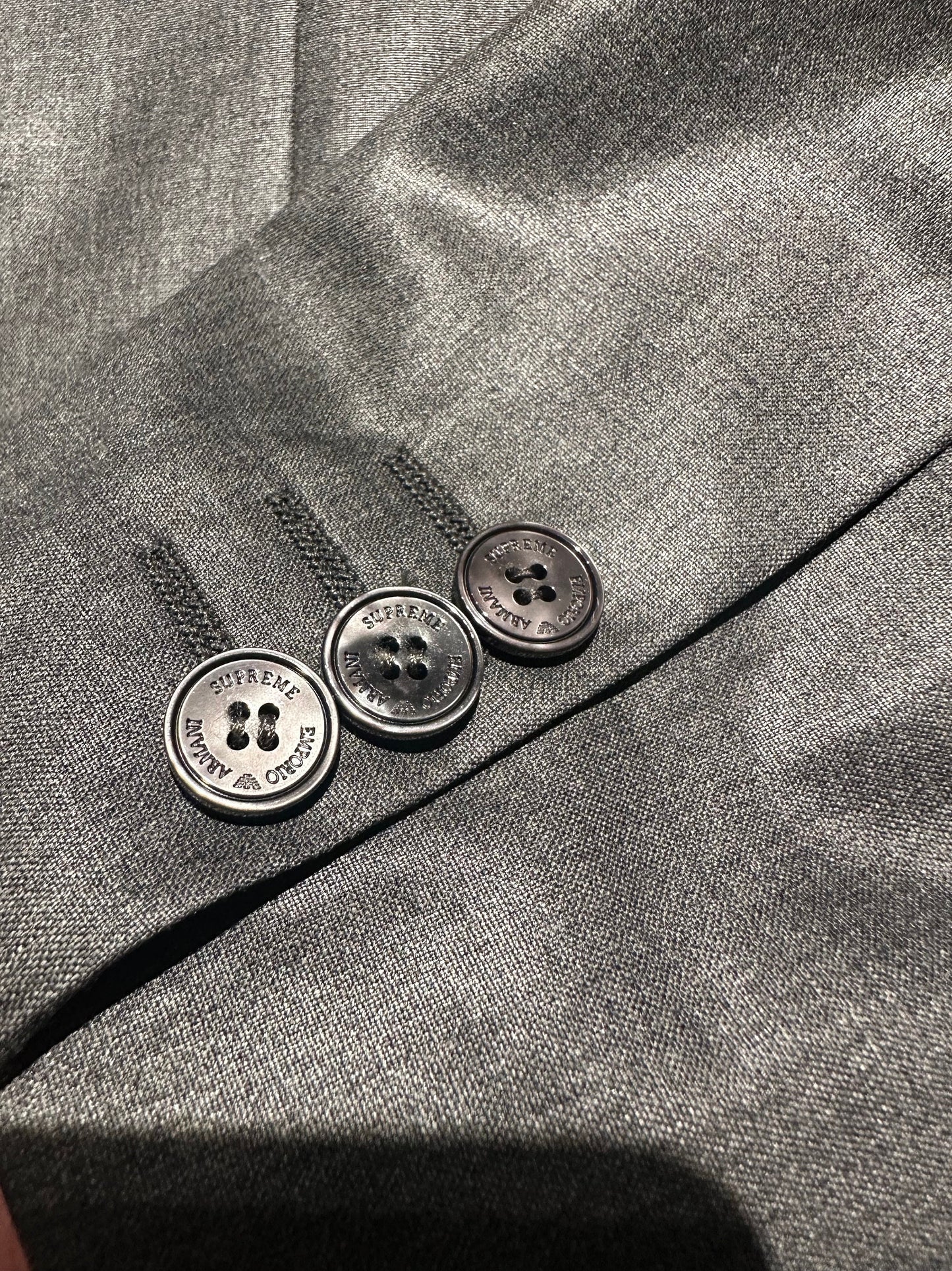 Emporio Armani Supreme grey pure new wool blazer w cotton lining, sz 50 in Mint condition