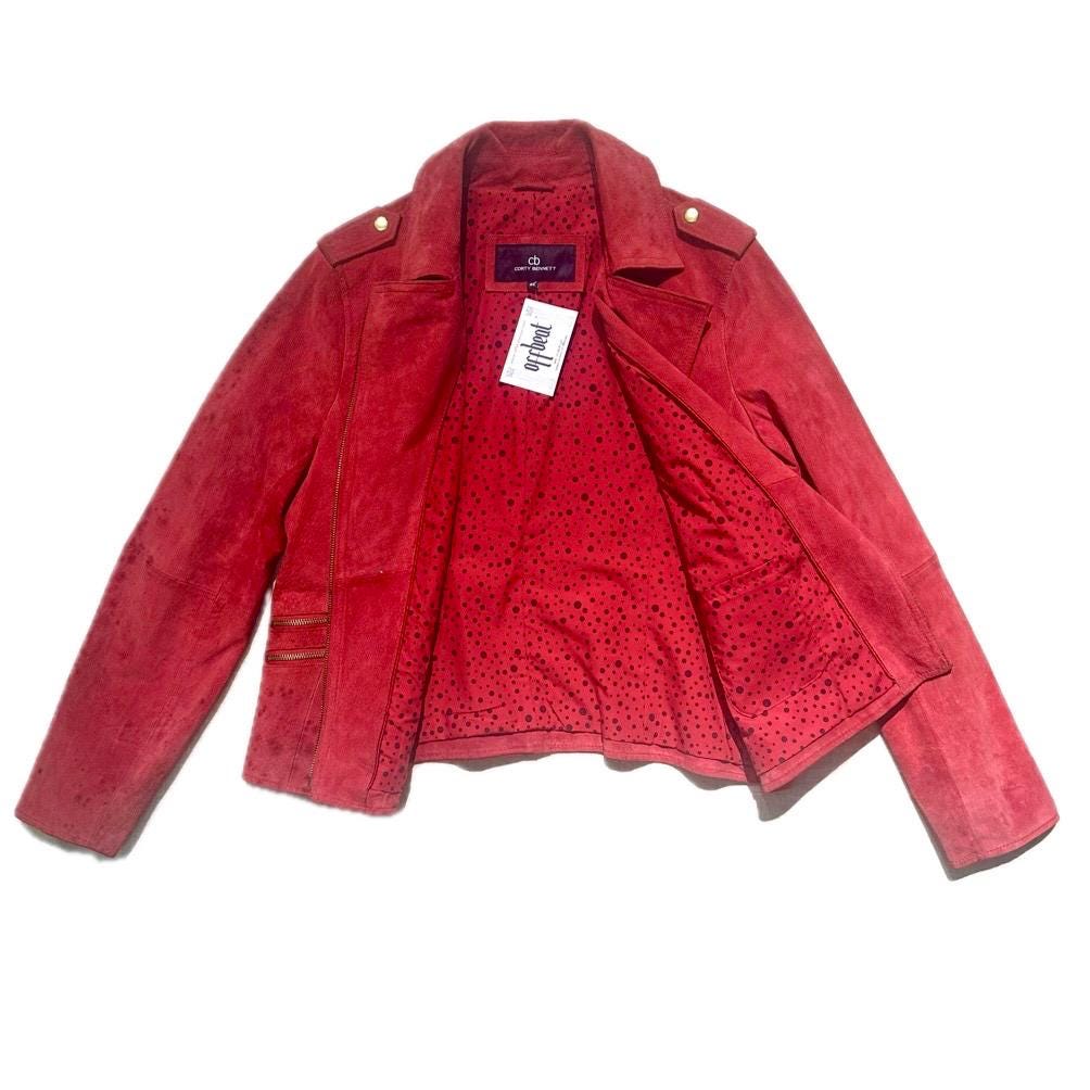 Jessica Rabbit custom painted upcycled vintage jacket for woman, hand paint disney garment design