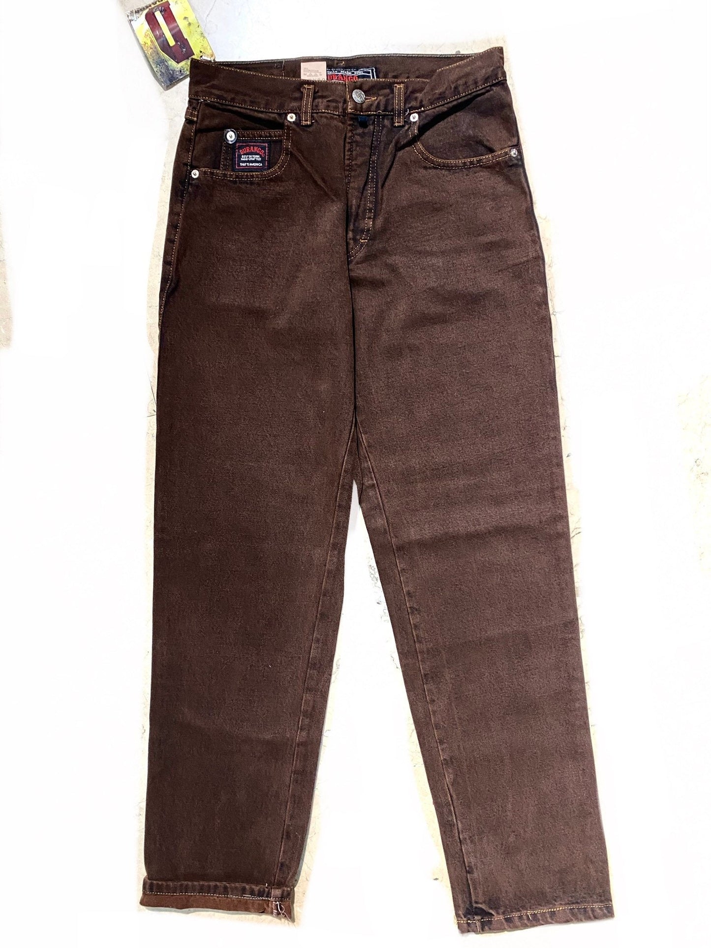 Durango brown straight leg jeans with a beautiful wash sz 32