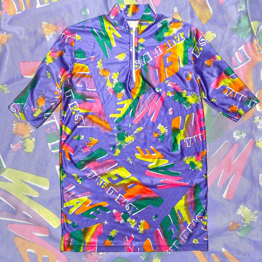 Lyrian 90s neon colors short sleeved cycling jersey / t-shirt, new with tags