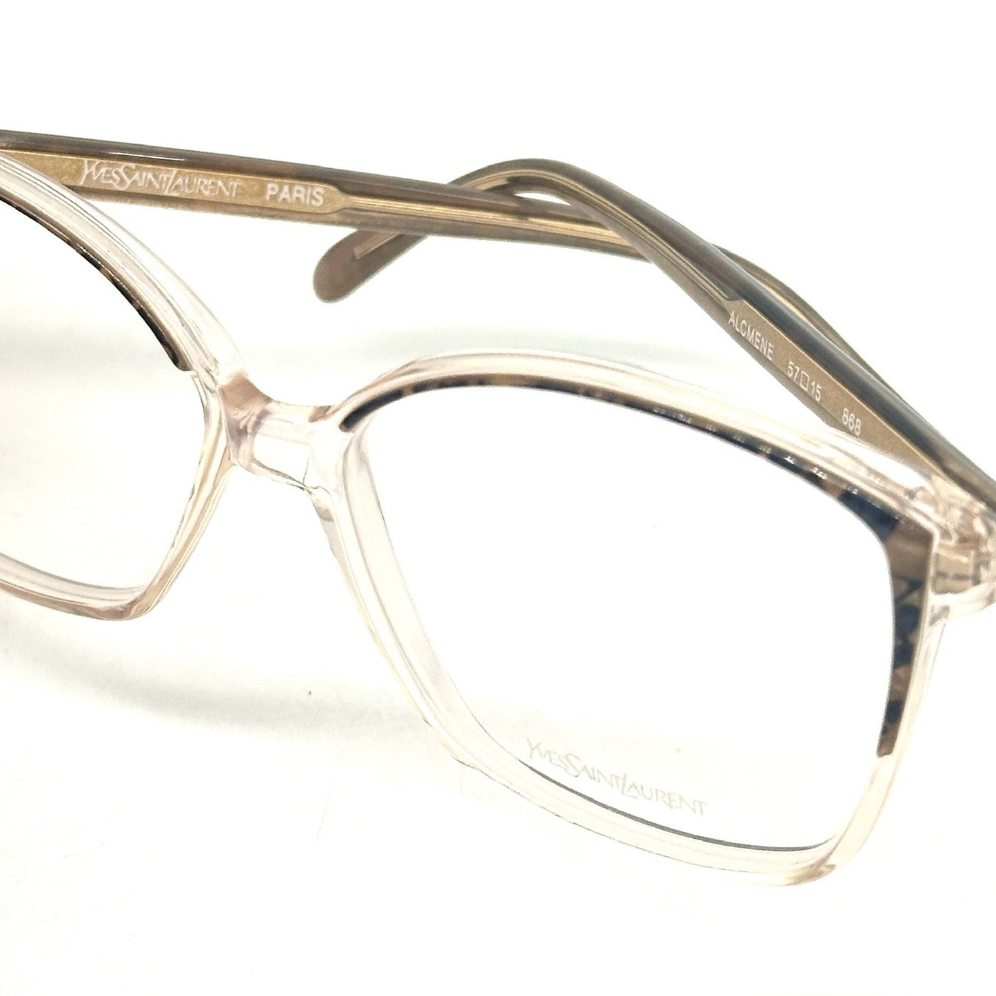 YSL Saint Laurent 868 ladies cateye eyeglasses frame France 80s