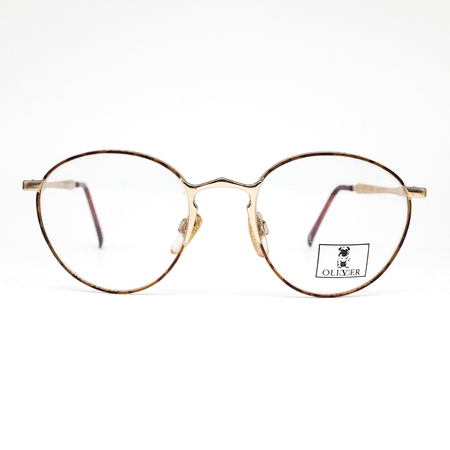 Oliver by Valentino 1310 Oval round gold metallic Eyeglasses Frame no’s 80s Italy