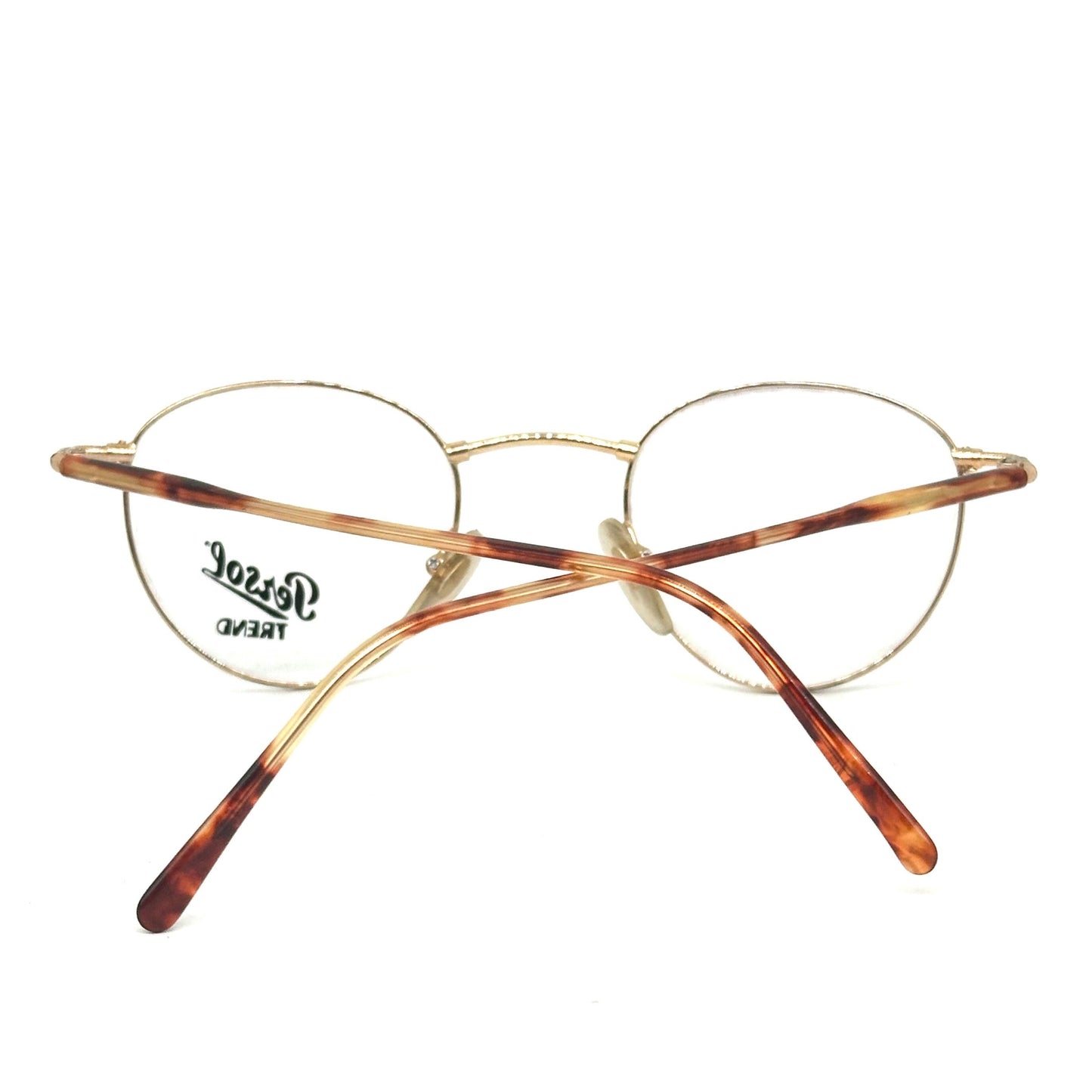 Persol Ratti Radyr pantos / round golden metal eyeglasses hand made in italy, 80s NoS