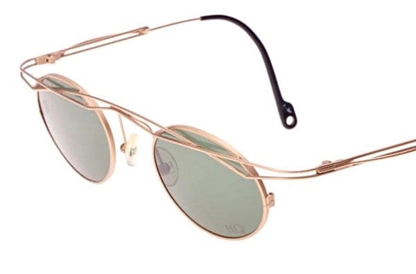 Flair Eye-Q unique intricate round avant-garde titanium sunglasses made in Germany, 80s NoS