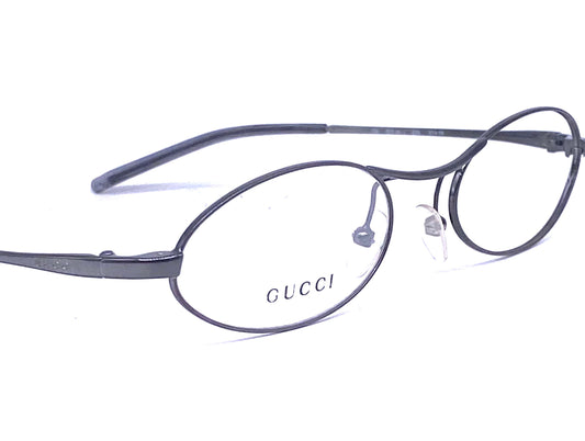 Gucci GG2671 sleek oval titanium eyeglasses frames, NOS early 2k Italy