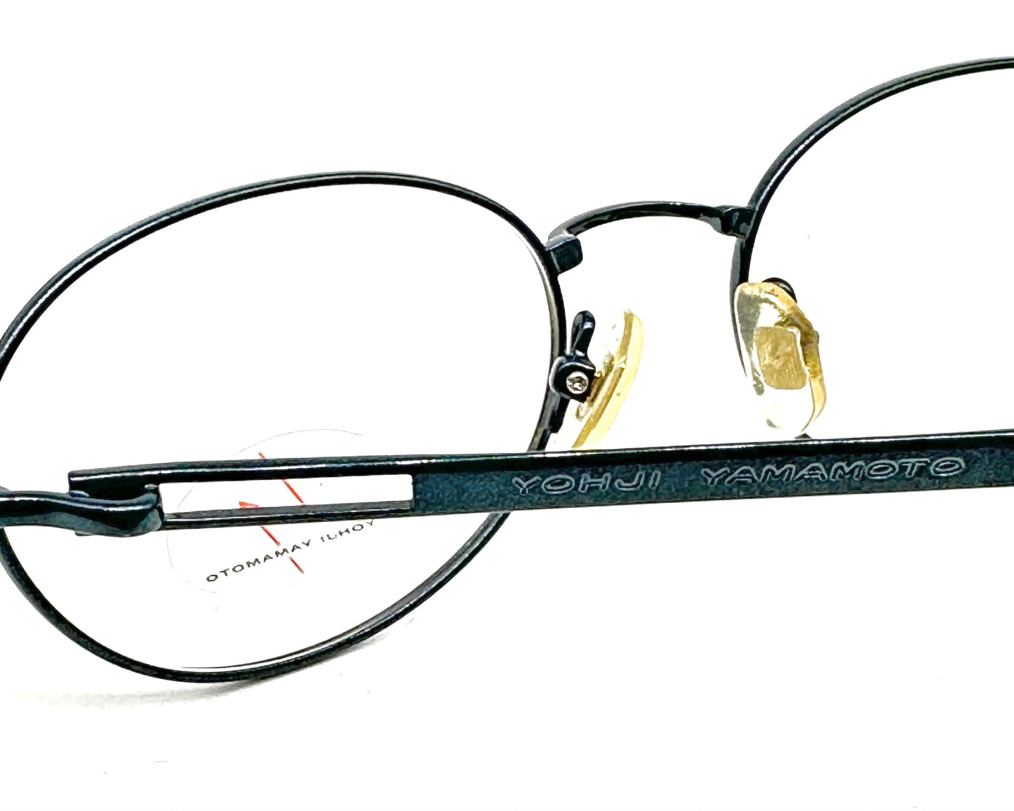 Yohji Yamamoto 51-5109 oval petrol green eyeglasses made in Japan, 90s NOS
