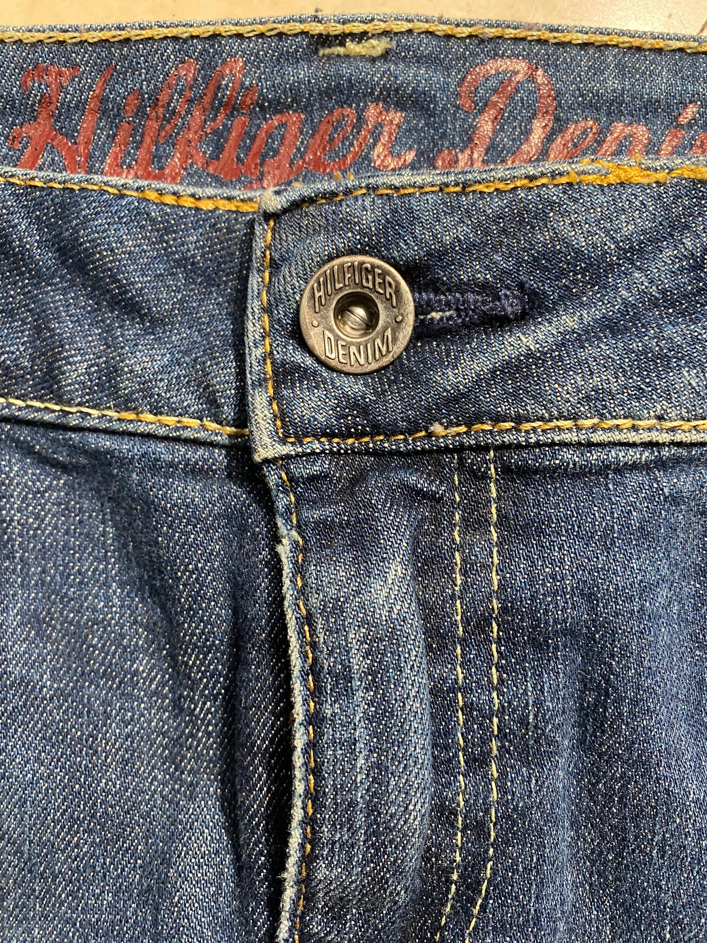 Tommy Hilfiger Rosie mini denim skirt sz L, mint