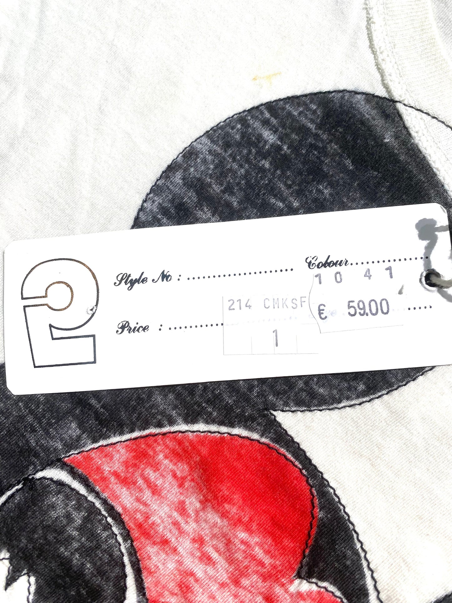 T-shirt Religion x Disney Topolino con stampa/ricamo al contrario