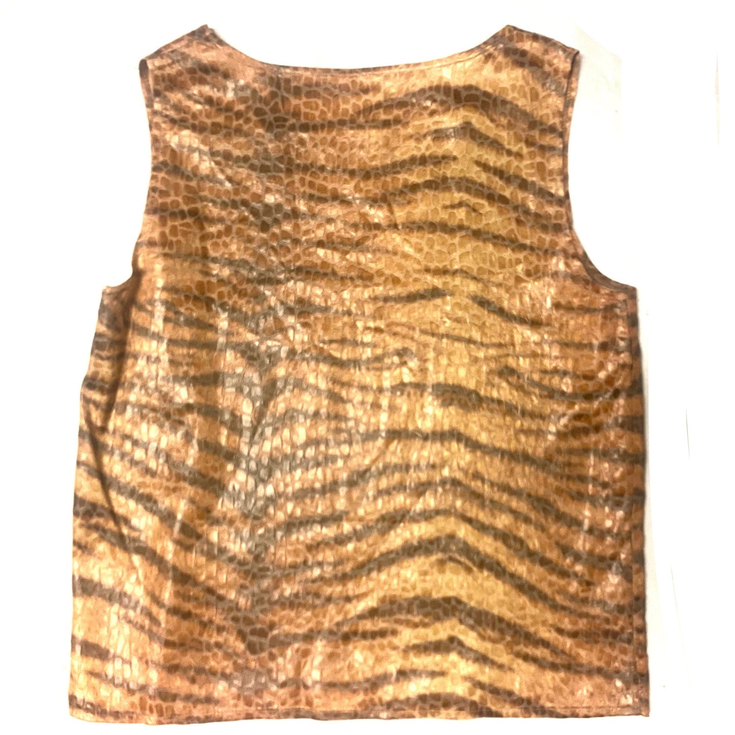SuperBig Paris animalier tiger+alligator texture blazer+tanktop set