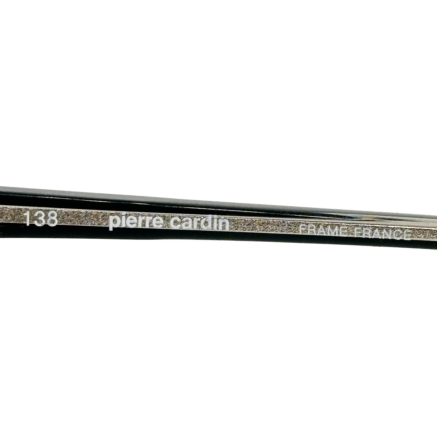 Pierre Cardin oversized square sunglasses in clear/tortoise acetate w rhinestone details, NOS 80s