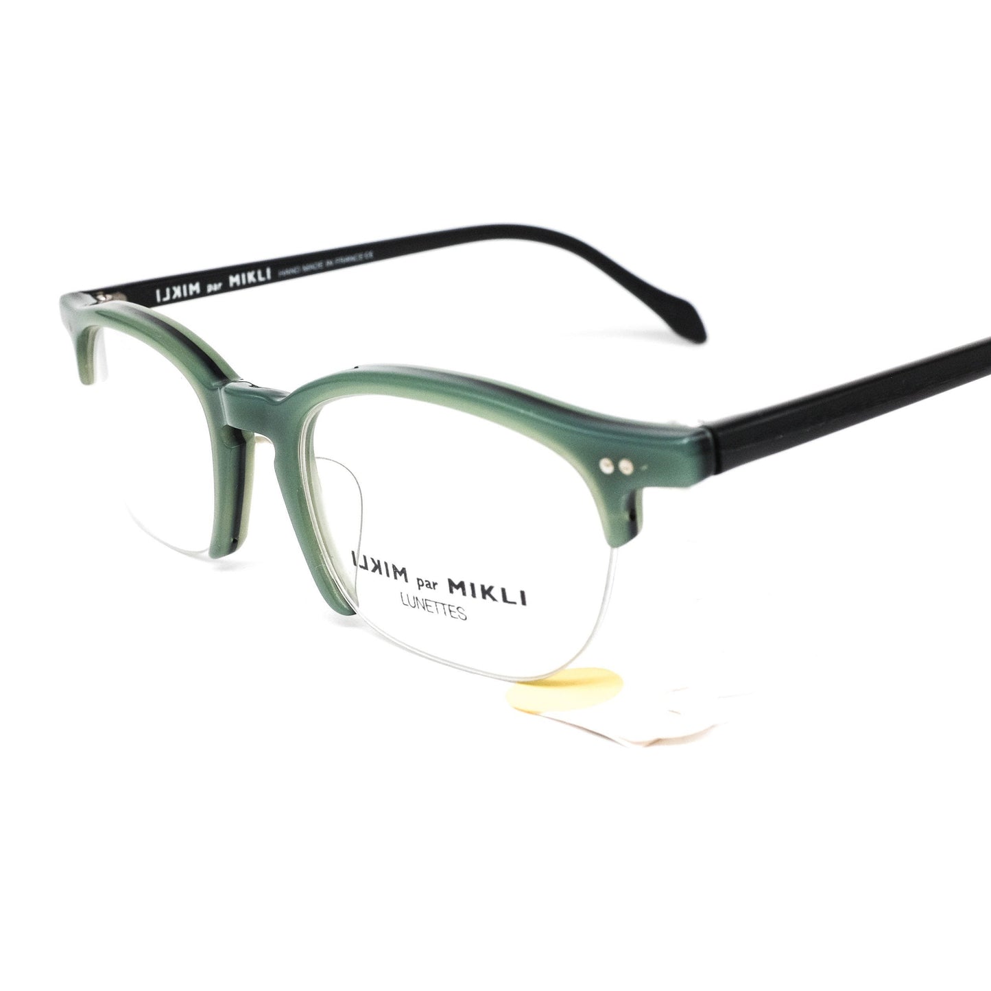 Alain Mikli 6082 squared half rim acetate frames in 3 colorways, NOS 90s France