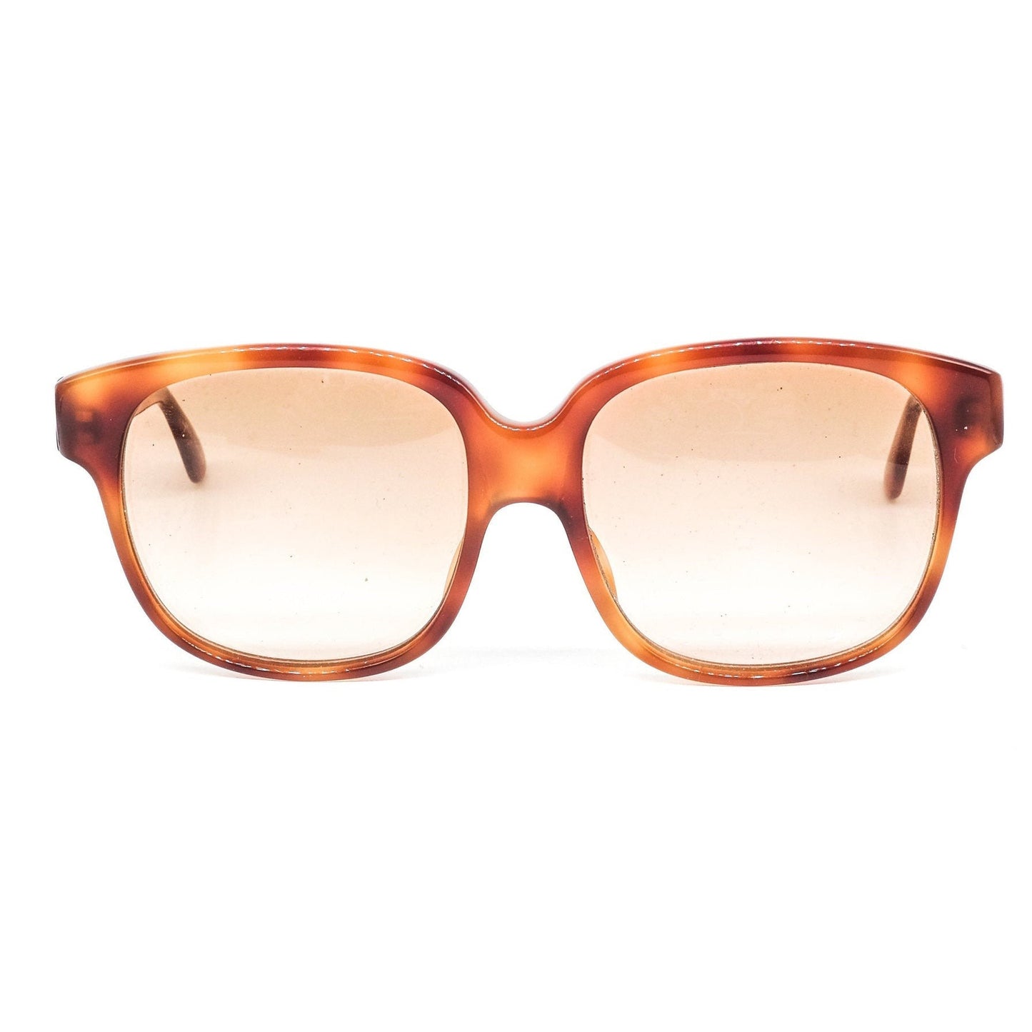Emmanuelle Khanh square oversized Demi blonde tortoise sunglasses, 1980s NoS