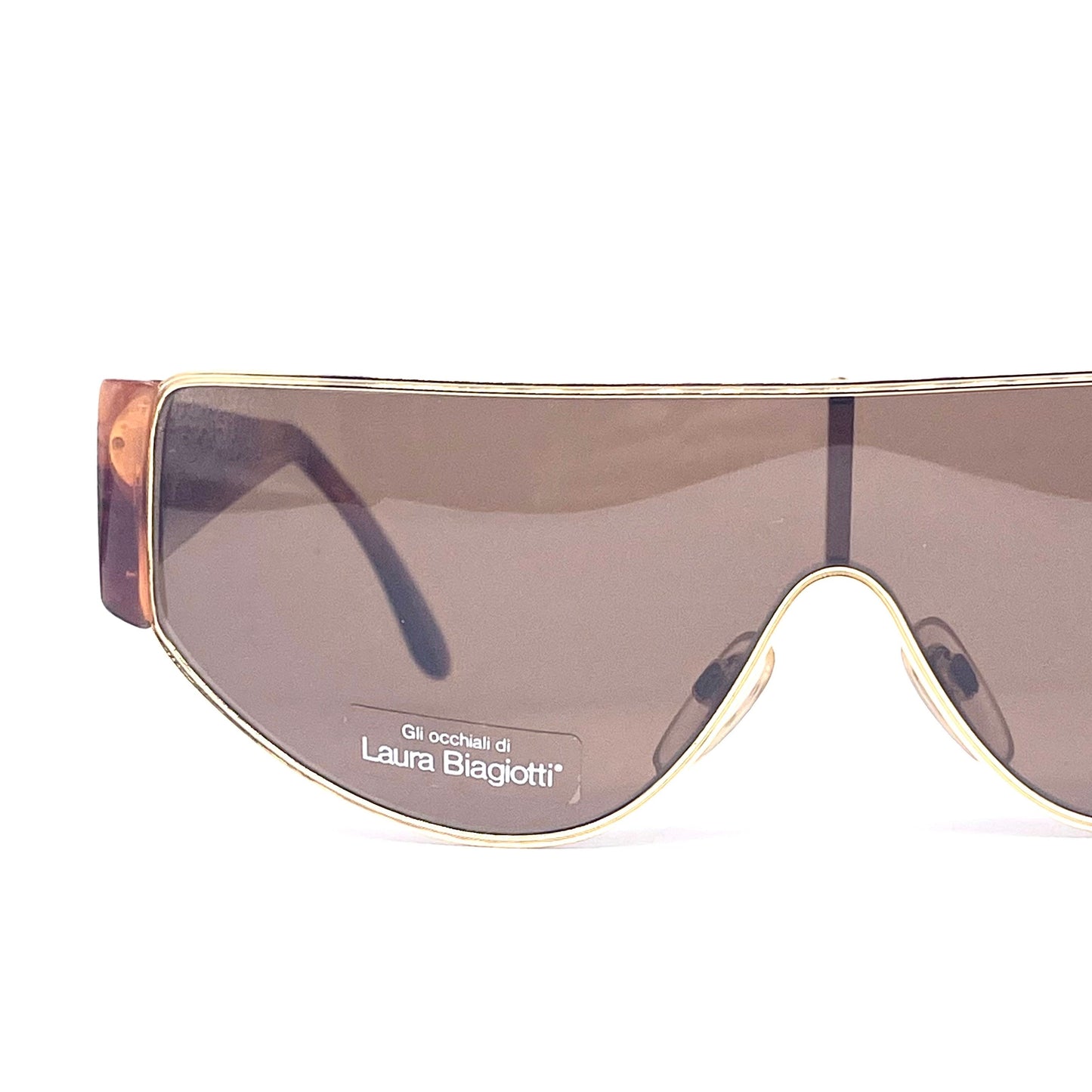 Laura Biagiotti T130/S vintage mask sunglasses made in Italy NOS 80s
