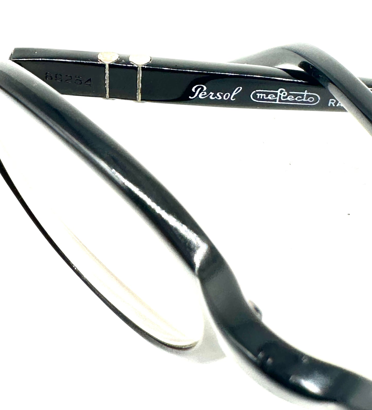 Persol Ratti black round keyhole frames hand made in Italy 1960s
