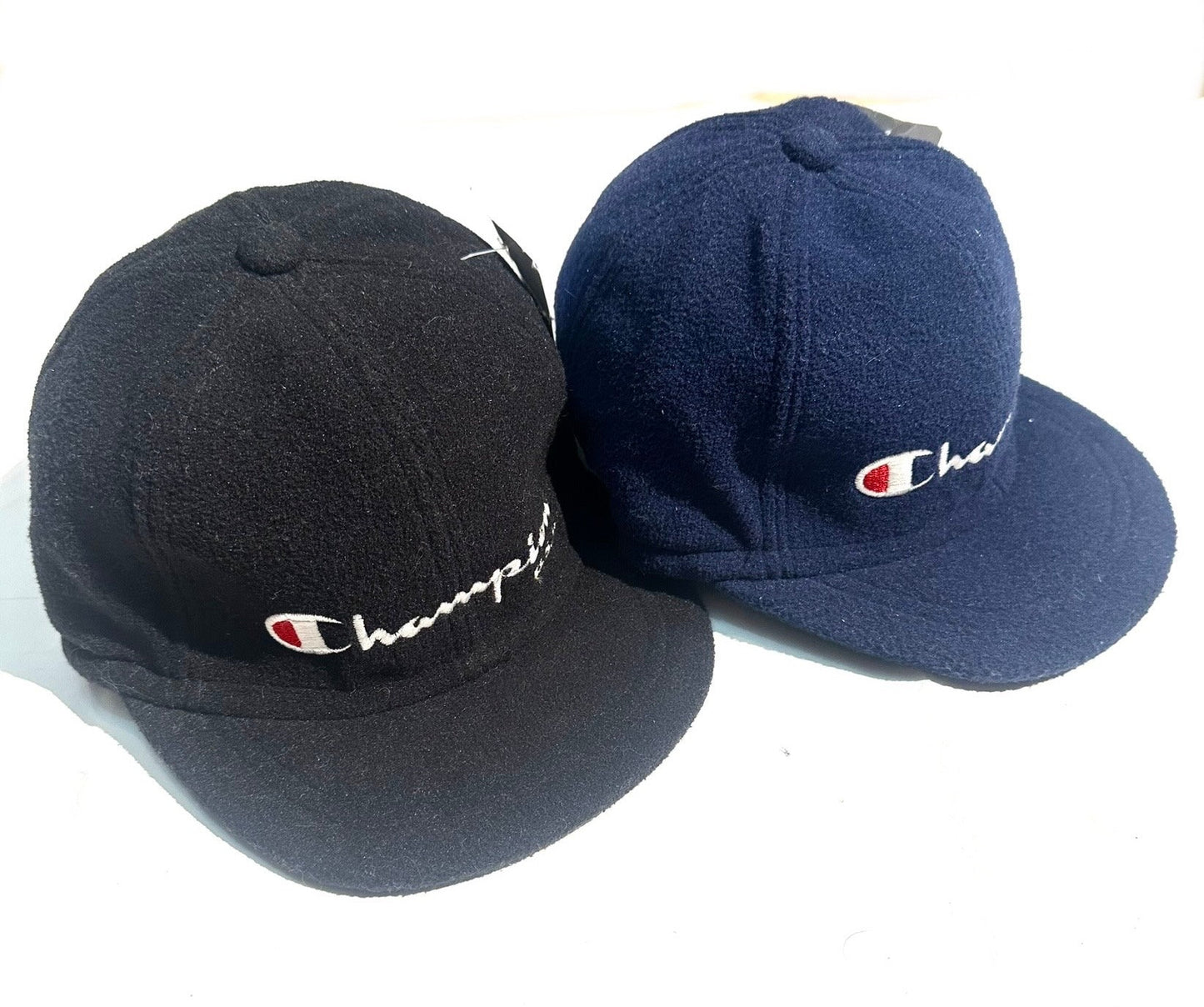 Champions 90s NOS fleece snapback a w ear flaps, sz XS with tags