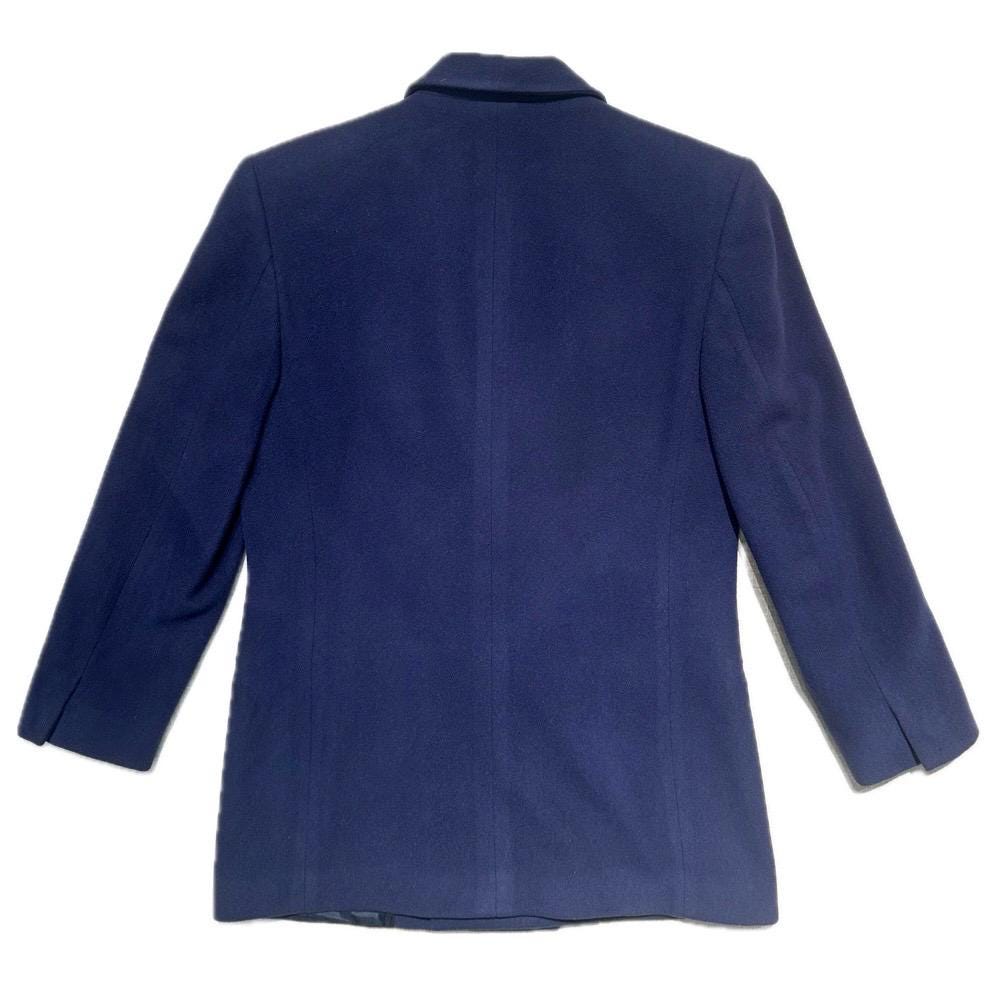 Iceberg cashmere navy woolen dbl breast blazer Disney collaboration size 40 made in Italy 80s