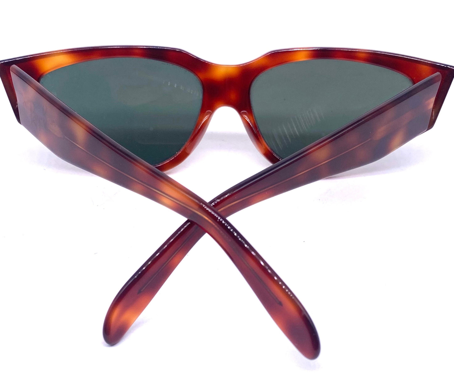 Rayban B&L Onyx tortoise thick cateye sunglasses Made in France, 80s NOS