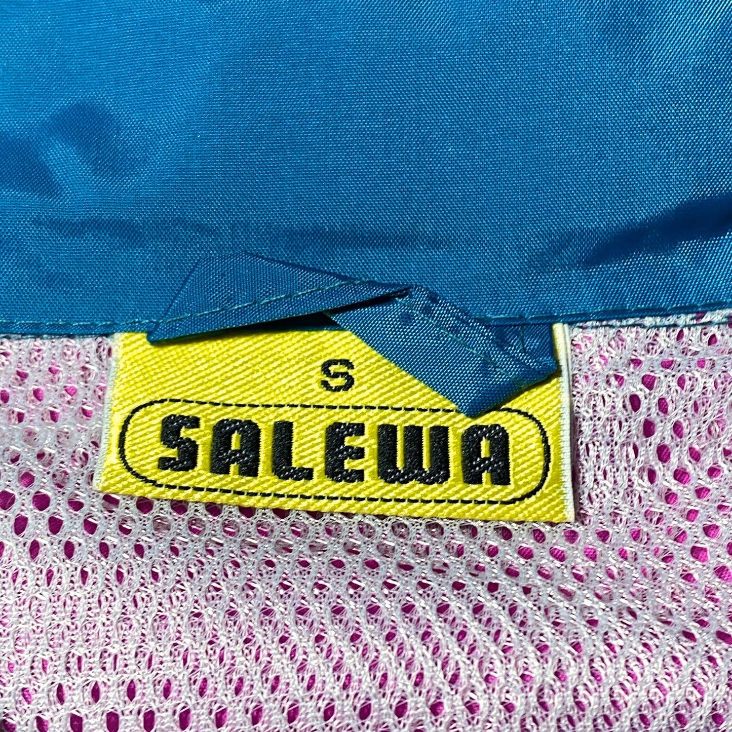 Salewa purple/green/fucsia rain jacket with extractable hood, new with tags made in Italy