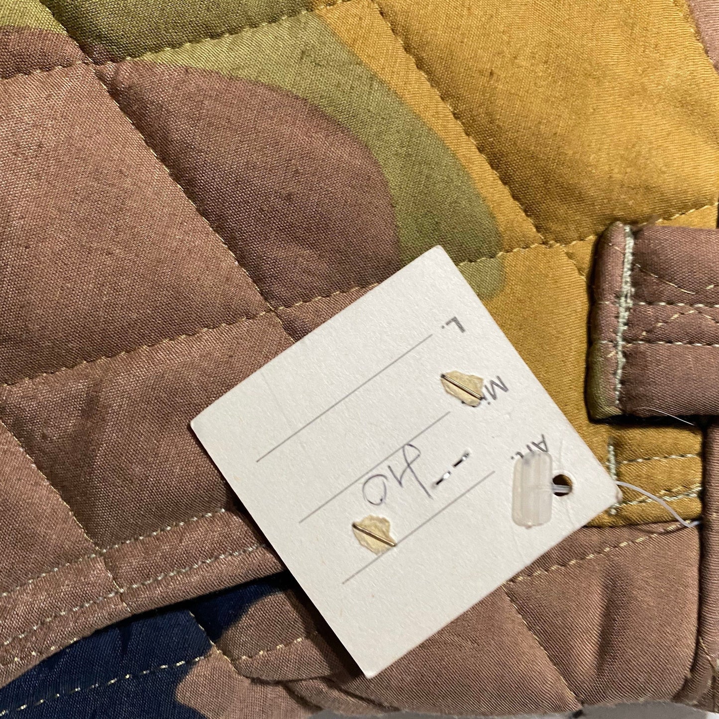 Ferrè Oaks NOS quilted camo skirt, cool and unusual style, made in Italy 80s with tags