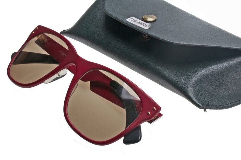 MV Classic wayfarer sunglasses light & Sturdy metal, Matt finish in 4 colorways, NoS 80s Italy