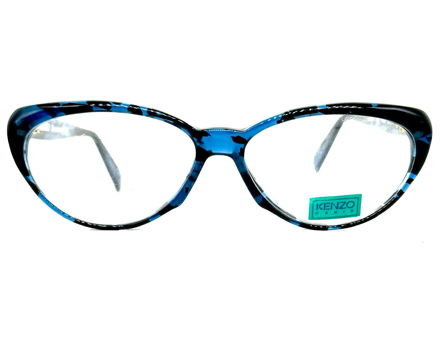 Kenzo Marylin blue Cateye frames in a classic 50s pinup style, NOS 80s hand made France.