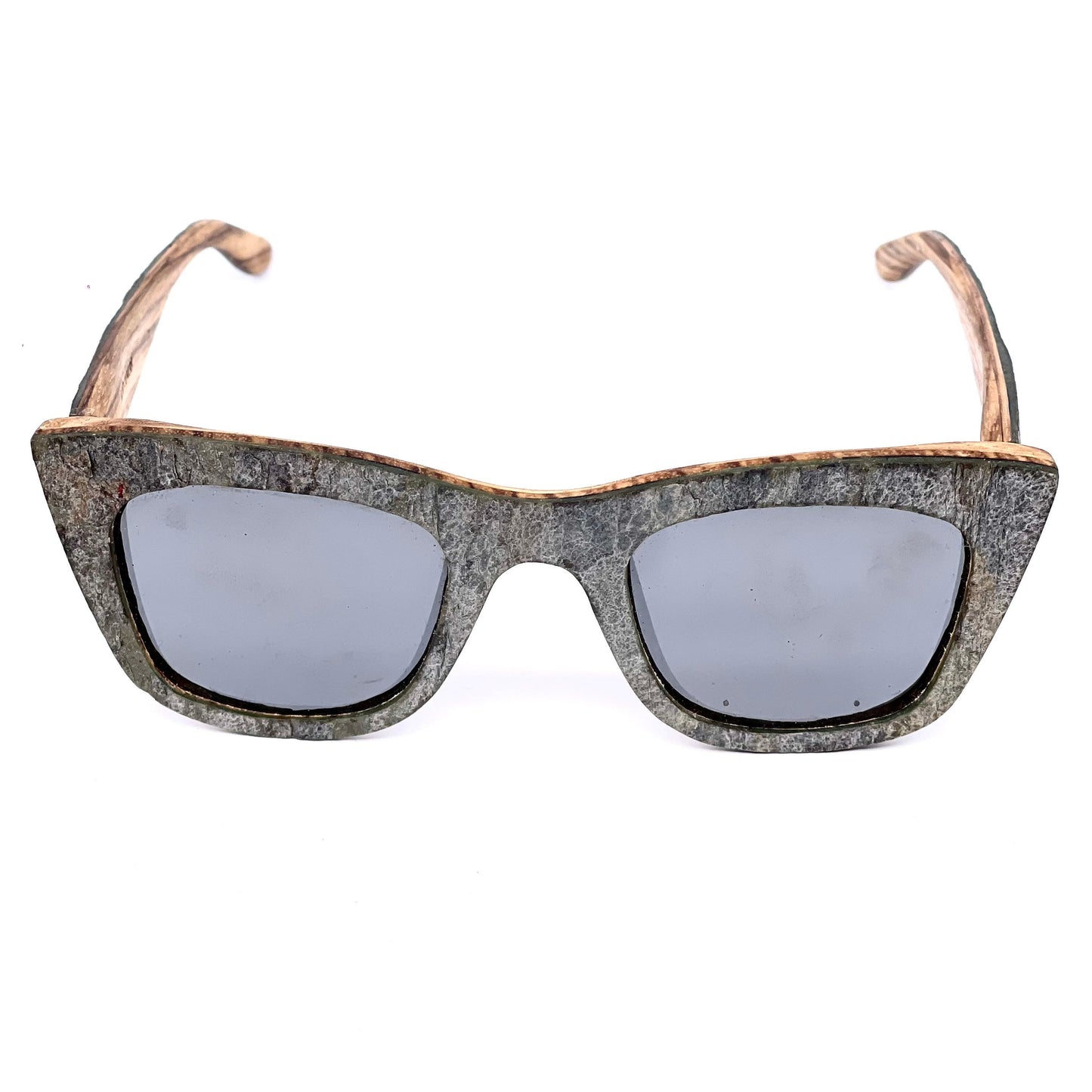 Artisanal Real Wood&Stone layered handmade sunglasses, brand new sampling piece.