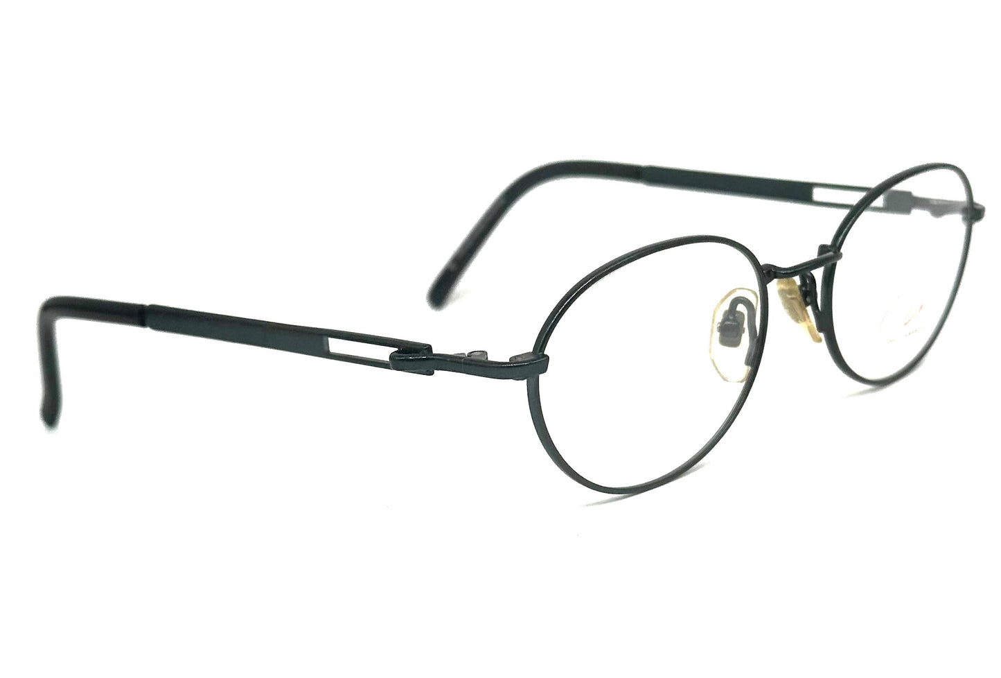 Yohji Yamamoto 51-5109 oval petrol green eyeglasses made in Japan, 90s NOS