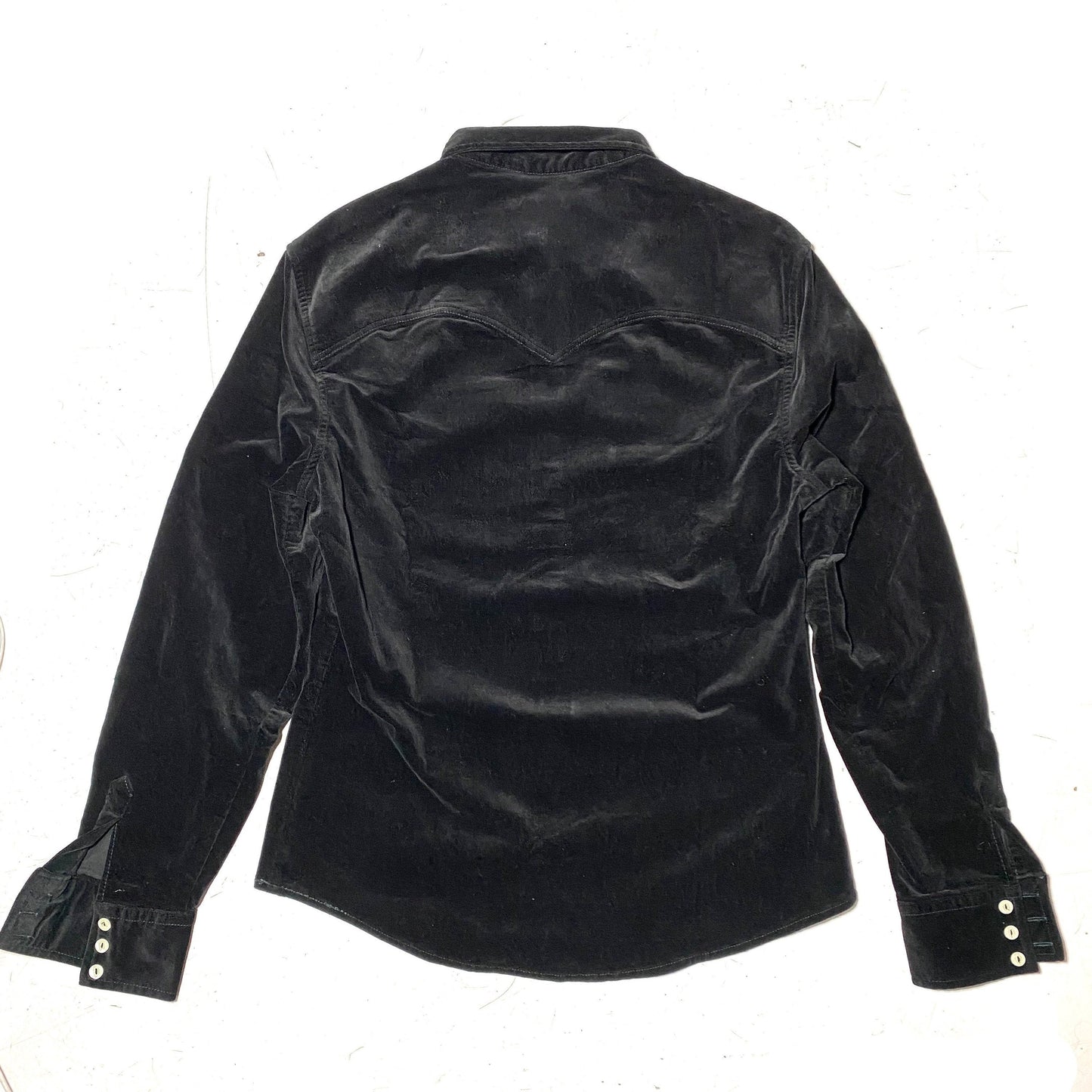 Levi’s NWT 90s black velvet ladies winter shirt, minty and with tags, sz S and L available