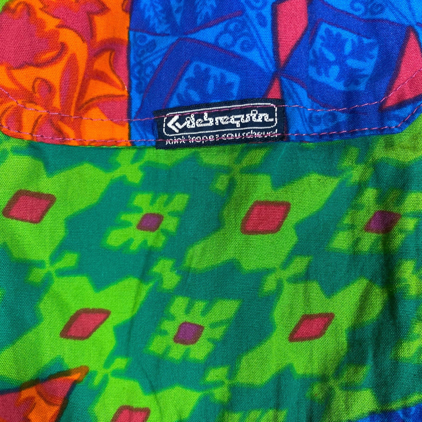 Vilebrequin St Tropez vintage swim shorts in a colorful red/blue/green pattern, NOS with tags