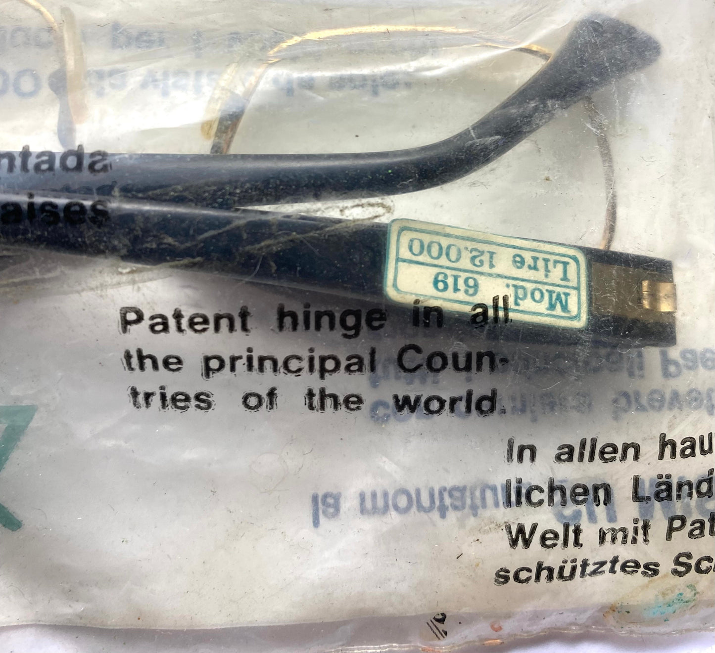 Sferoflex Leonardo 619 1950s NOS gold filled cateye eyeglasses hand made Italy, mint