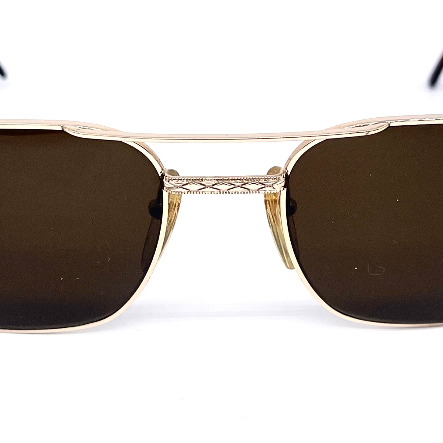 Newave C.01 M 314 square metal/clear eyeglasses frames, 80s