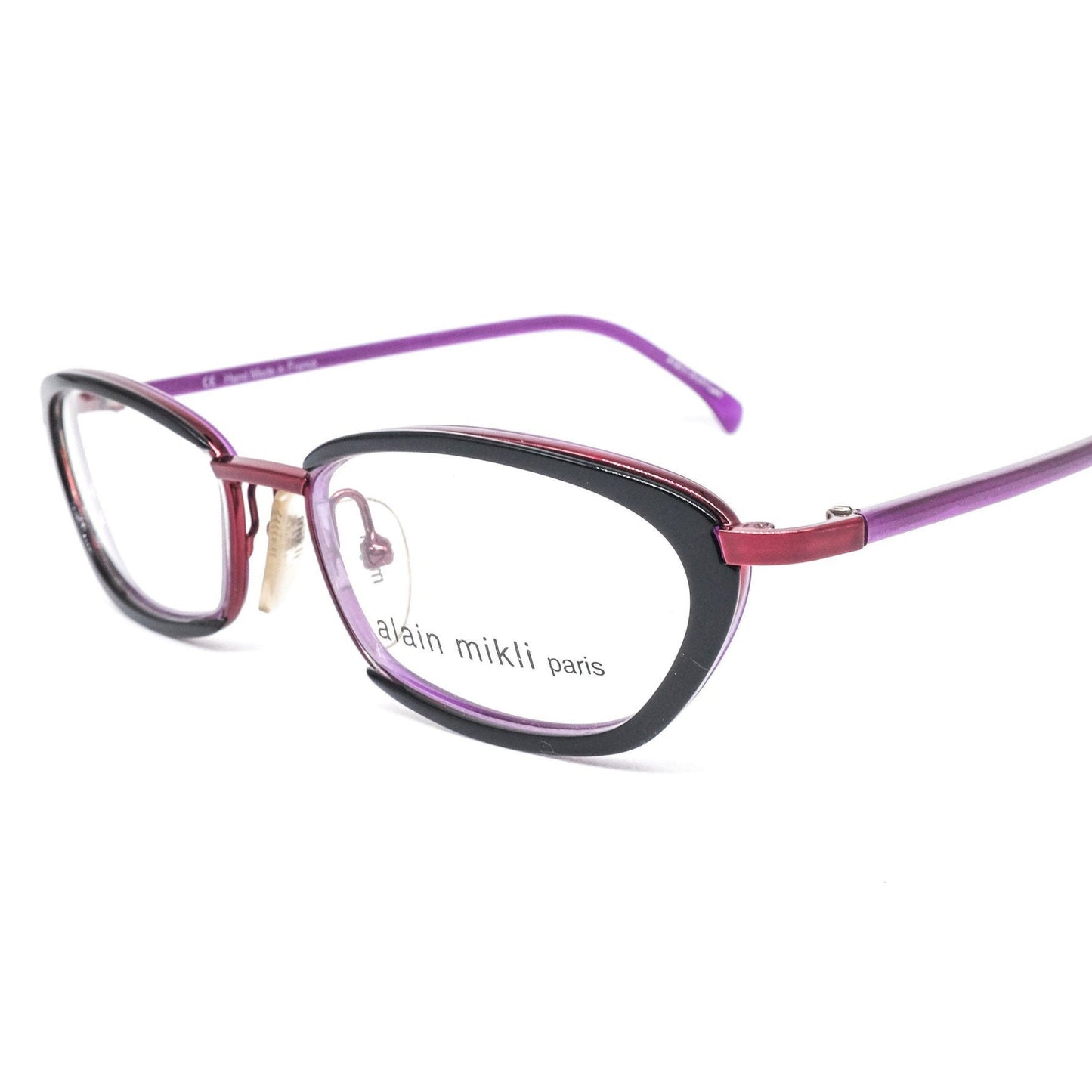 Alain Mikli 2692 modernist cateye glasses in 2 colorways, 90s NoS