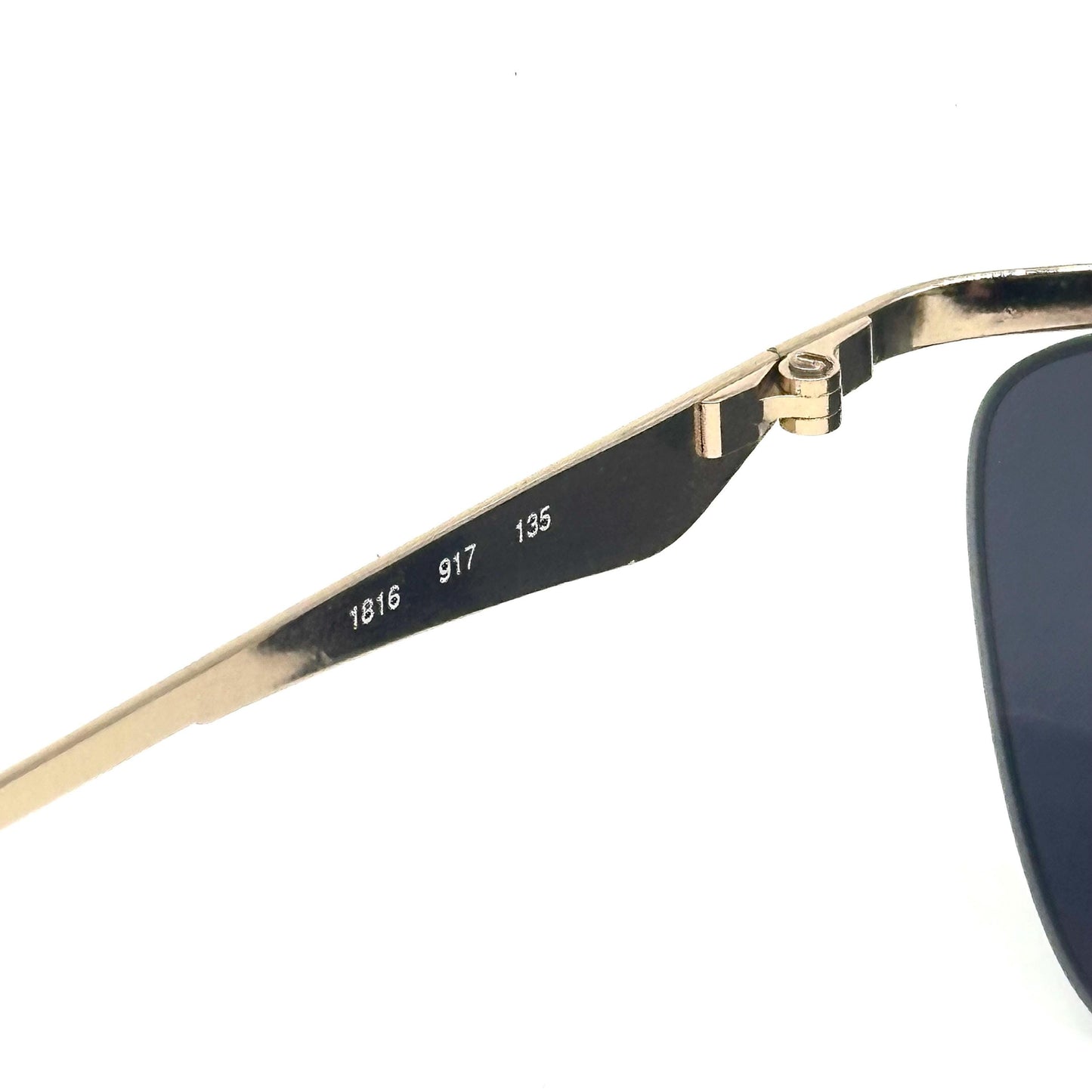 Oliver by Valentino Garavani 1816 vintage gold with black enamelled brow line and temples sunglasses NOS 80s
