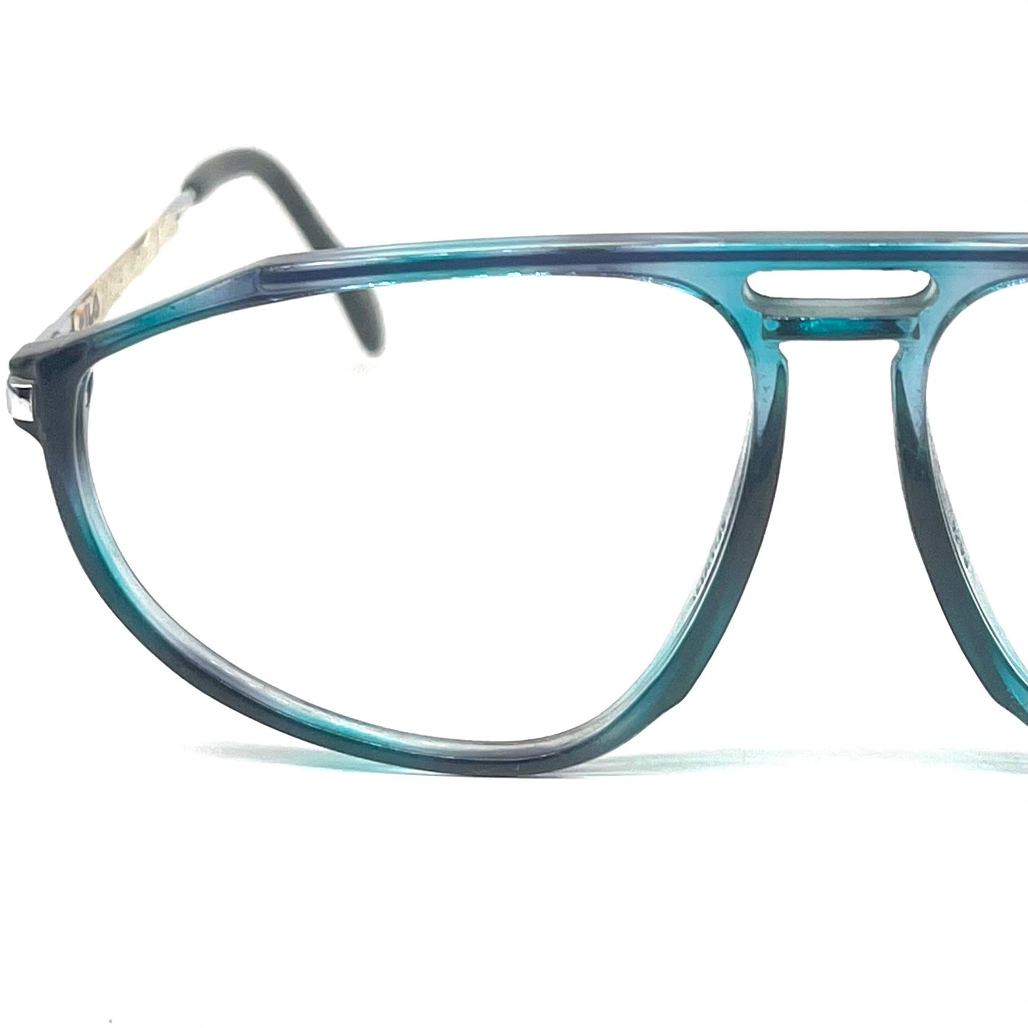 Fila 5519 aviator eyeglasses frames beautiful overlay color, NoS 80s